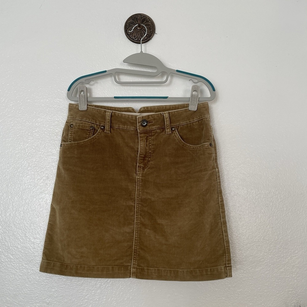 Vintage GAP Corduroy Skirt Old Gold Women's Size 4